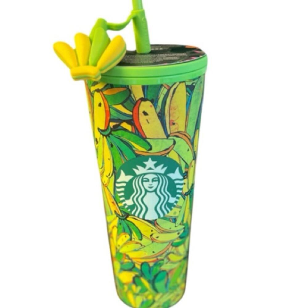 Starbucks x Farm Rio Banana Tumbler, NEW!  Collectors, Tropical Limited Edition